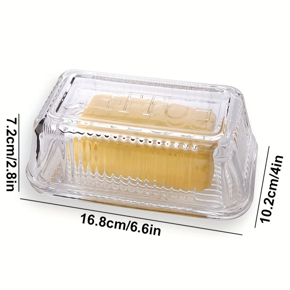 Tempat Mentega Kaca Vintage Mu - Food Storage Glass Box ulasan dan harga