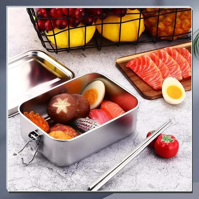 Kotak Makan Siang Baja Tahan K - Food Storage Metal Box ulasan dan harga