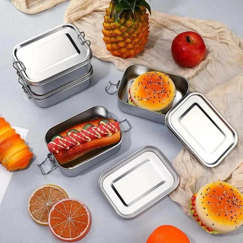 Kotak Makan Bento dari Baja Ta - Food Storage Metal Box ulasan dan harga