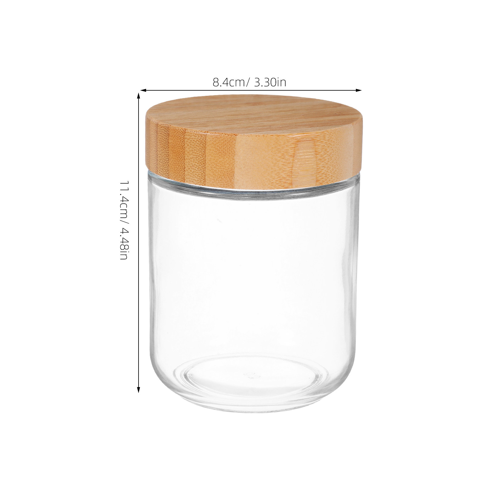 4Pcs Stoples Kaca Transparan d - Food Storage Containers With Lids ulasan dan harga