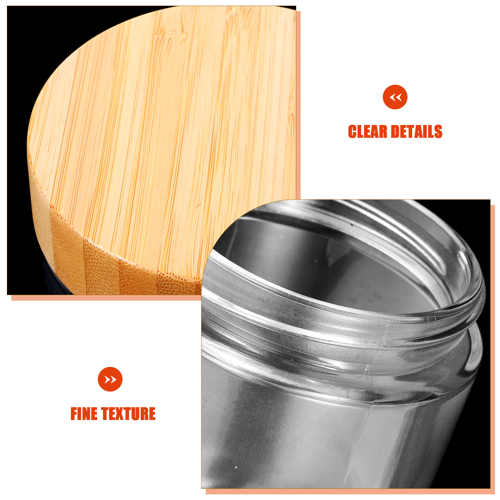 4Pcs Stoples Kaca Transparan d - Food Storage Containers With Lids ulasan dan harga