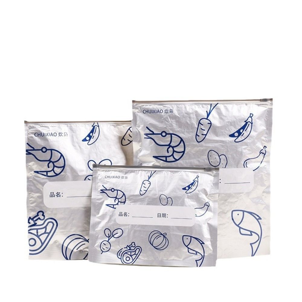 10 Buah/Tas Kantong Makanan Al - Food Storage Plastic Boxes ulasan dan harga