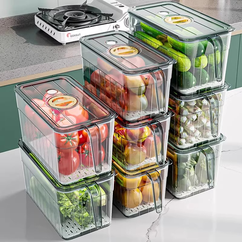 Kotak penyimpanan kulkas, telu - Food Storage Square Containers ulasan dan harga