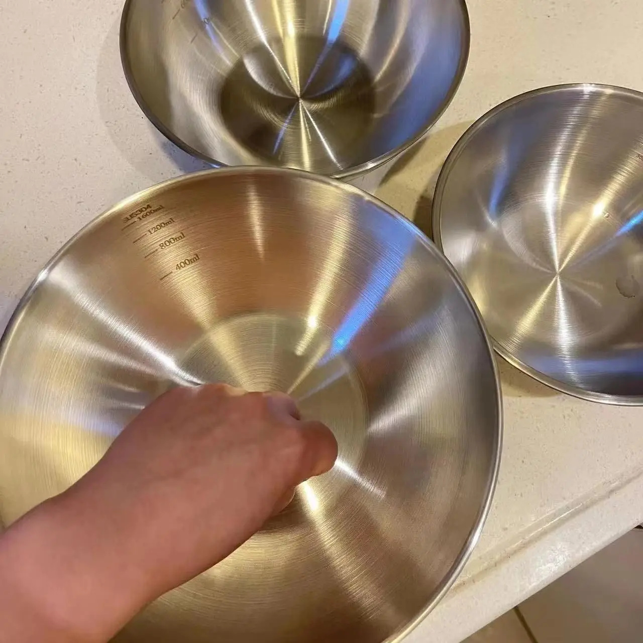 1-3 Set Mangkuk Stainless Stee - Food Storage In Stainless Steel ulasan dan harga
