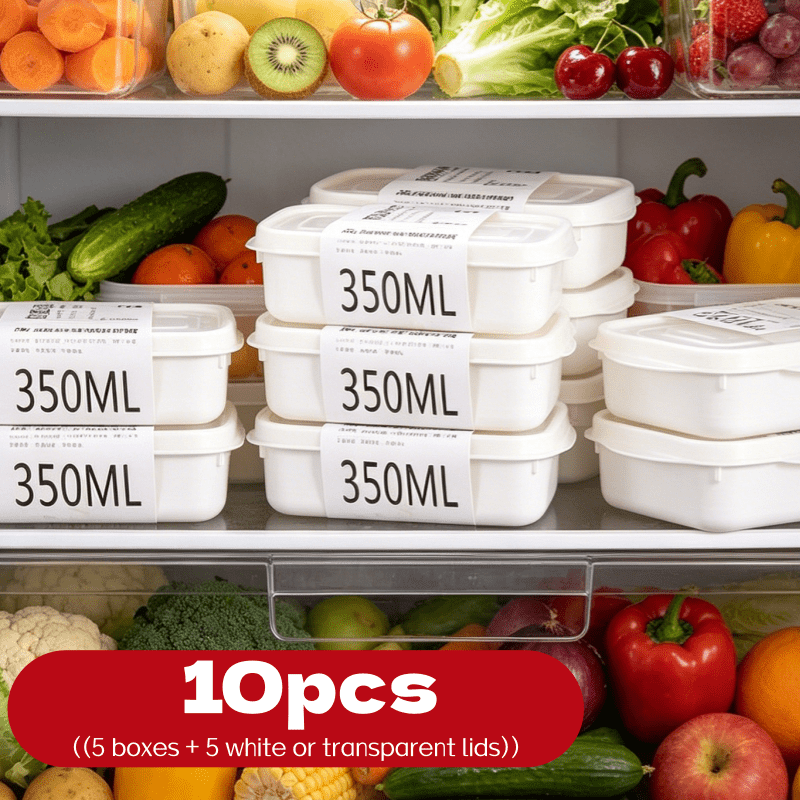 10 Buah Set Kotak Penyimpanan  - Food Storage Square Containers ulasan dan harga