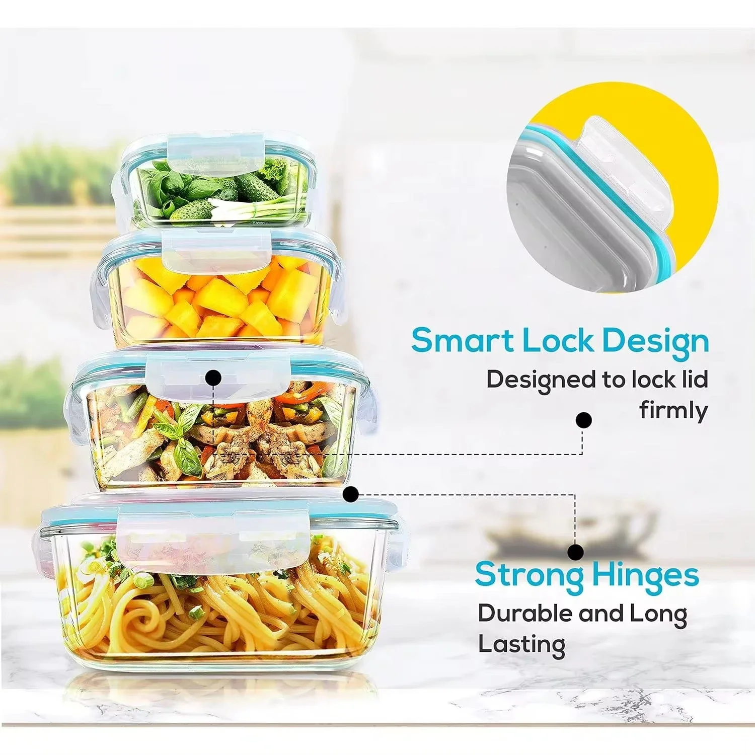 Wadah Penyimpanan Makanan Kota - Food Storage Glass Box ulasan dan harga