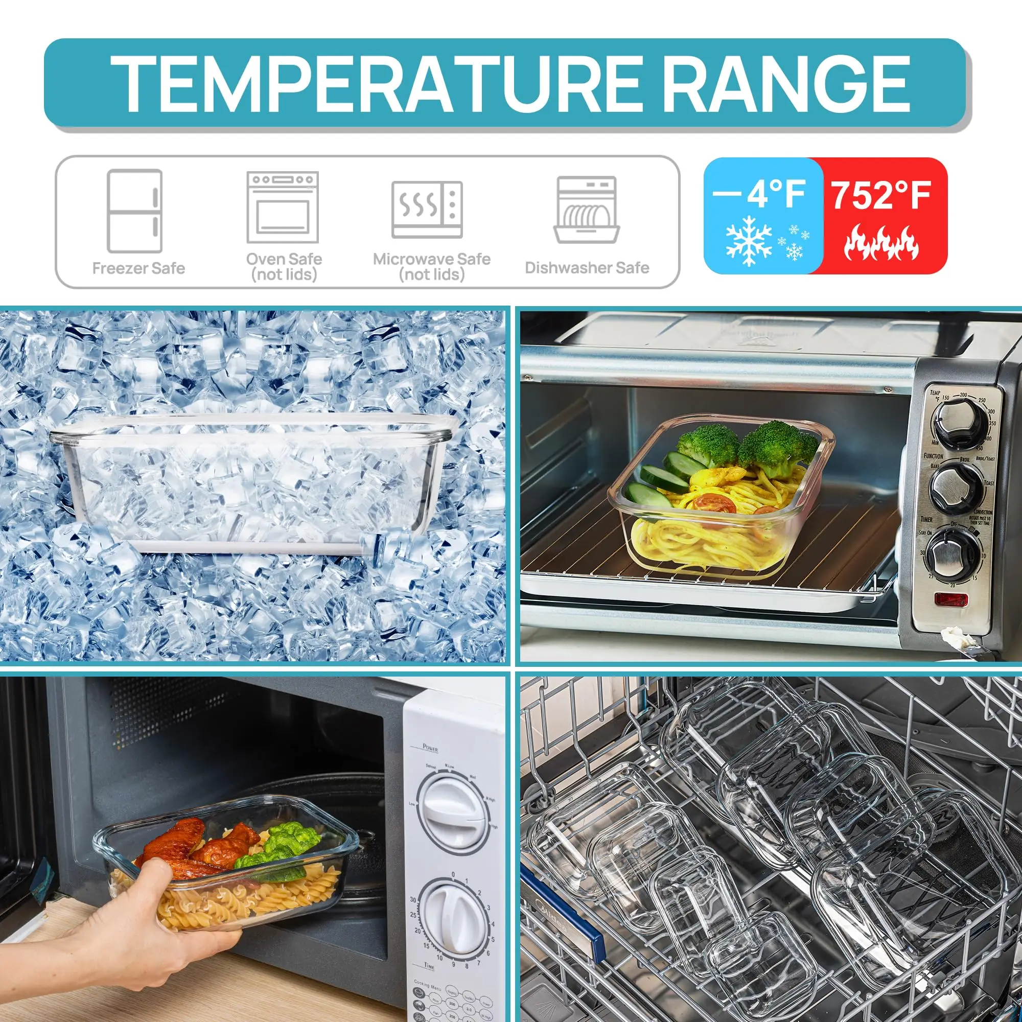 Wadah Penyimpanan Makanan Kota - Food Storage Glass Box ulasan dan harga