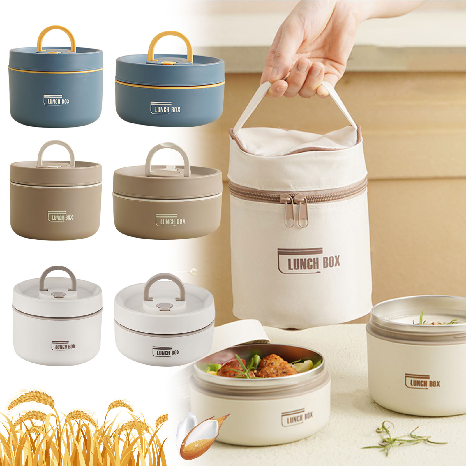 Kotak Makan Siang Termal Stain - Food Storage Metal Box ulasan dan harga