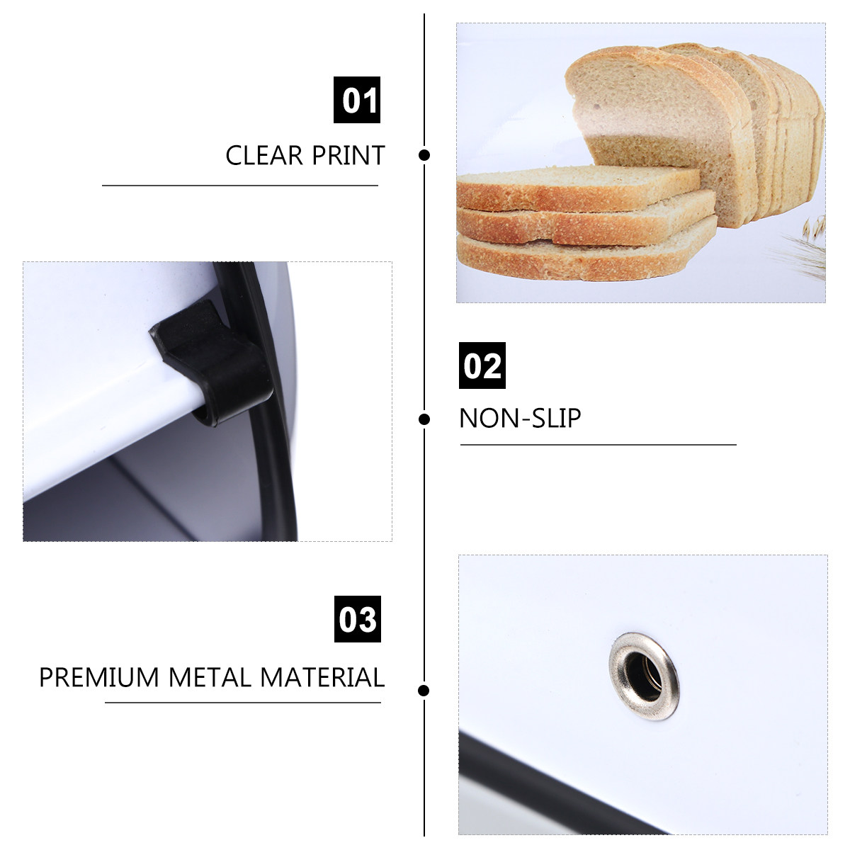 1Pcs Kotak Roti Logam Premium  - Bread Box Bamboo ulasan dan harga